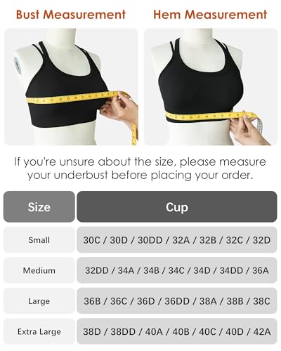Image of Sports Bras for Women HIigh Support, Criss-Cross Back Padded Strappy High Impact Sports Bras for Women Large Bust