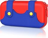OIVO INDIA Red-Blue Travel Case Pouch Compatible with Nintendo Switch and for Switch OLED Console, Portable Travel Carry Case for Switch/Switch OLED, Protective Box Cover