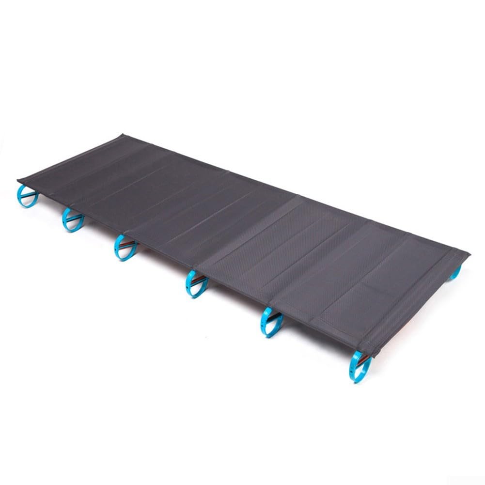 Cuna de camping portátil Cama de dormir plegable al aire libre Cama de viaje con marco de aluminio ligero con bolsa de almacenamiento Capacidad de carga 150 kg para senderismo Pesca (verde)