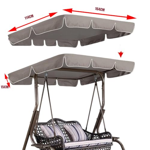 Bâche de toit pour balancelle de jardin haute résistance aux rayons