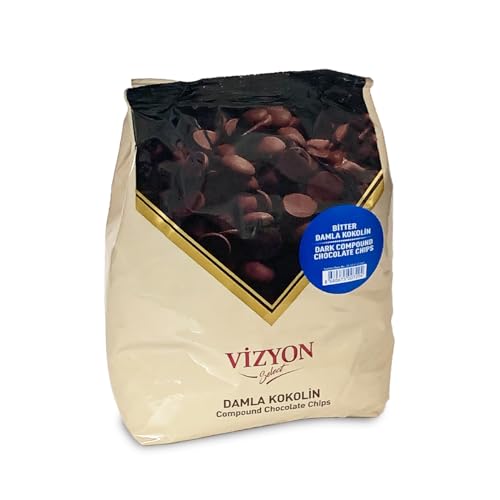 Vizyon Dark Compound Chocolate Drops 1kg