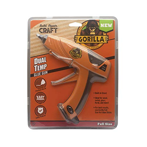Gorilla Dual Temp Full-Size Hot Glue Gun Kit With 45 Hot Glue Sticks #TOP1