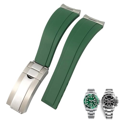 Bracelet montre caoutchouc 21mm style Daytona pour vos sessions de plongée et voile