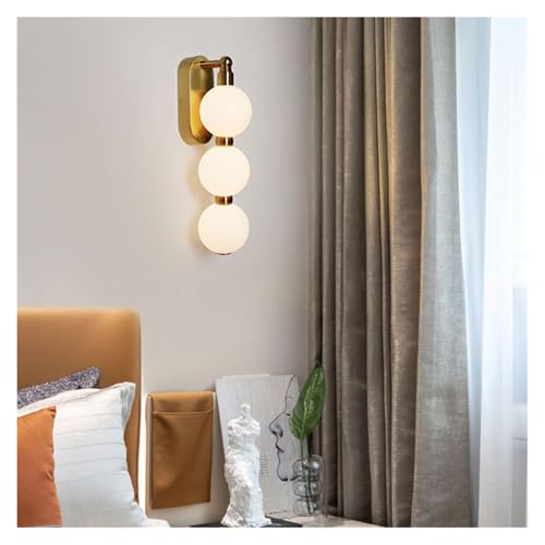 Lampe murale appliques murales boules acrylique blanc pour couloir et escalier