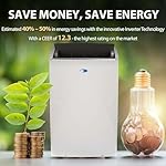 Whynter Inverter Portable Air Conditioner 14,000 BTU with Dual Hose, Dehumidifier, Cooling Fan & Smart Wi-Fi for 600 Sq Ft Rooms, NEX ARC-1230WN (12,000 SACC), White - Image 5