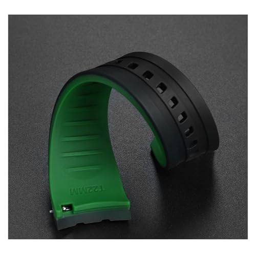 Bracelet montre silicone 20mm bicolore haute résistance pour boîtier Casio Edifice