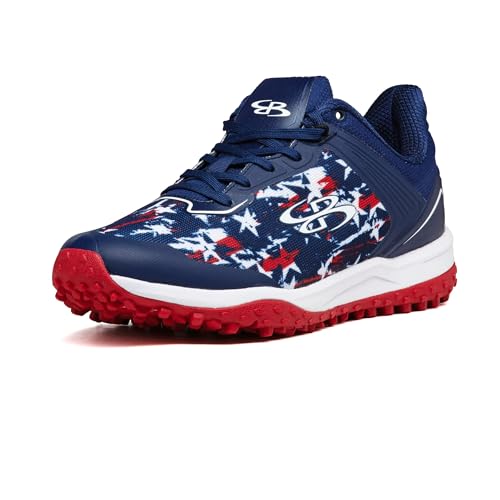 Boombah Viper Men's USA Shooting Stars Turf Navy/Red/White - Size 10.5