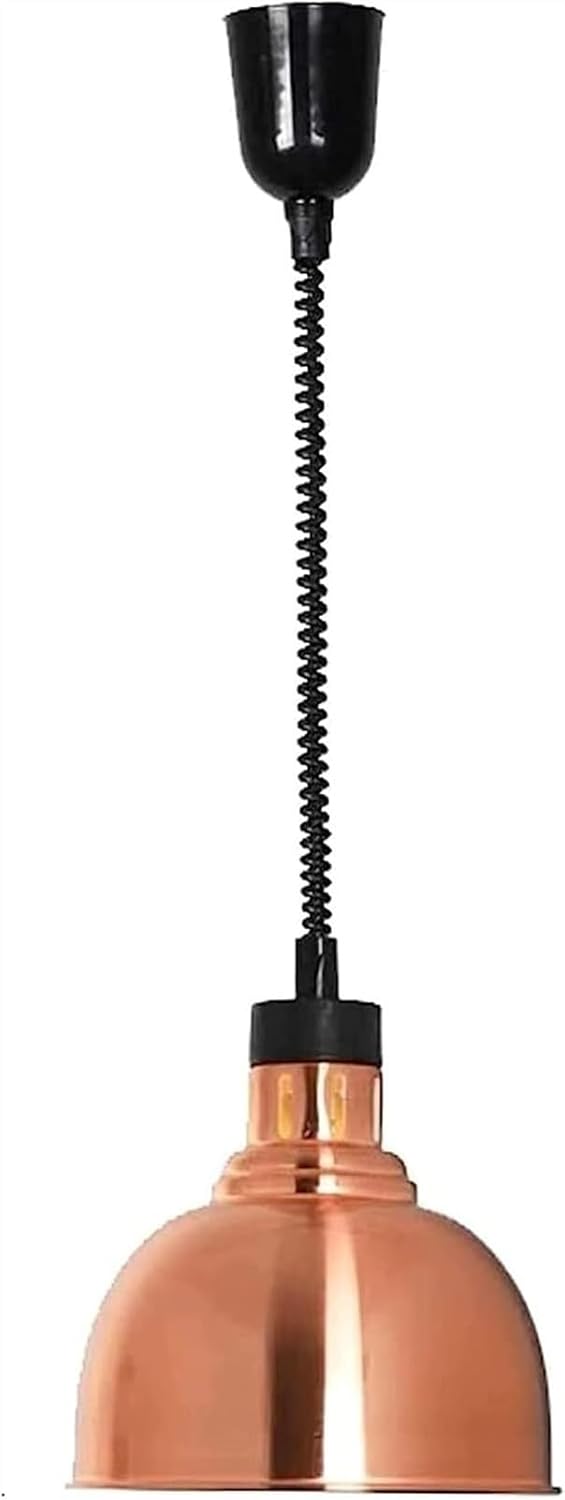 食品加熱ランプ吊り下げ食品加熱ランプ、ビュッフェ用食品ウォーマーランプ、250W商業食品ウォーマー金属シャンデリア、食品が冷めるのを