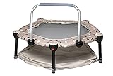 okiedog 35” 3-in-1 Foldable Mini Toddler Trampoline with Safety Bar & Freestyle Jumping Options,...