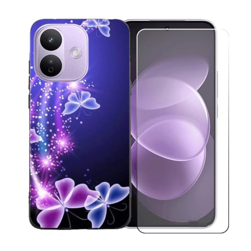 BMPNLSZ �K�p Redmi Note 17 Pro 5G �X�}�z�P�[�X + HD�����K���X�ɓK�����ėpTPU�ی�J�o - BST7 | HD�����K���X�ɓK�����ėpTPU�ی�J�o�[�A�V���J�Q���V�F���o���p�[�ی�o�b�N�V�F��-�K�p Redmi Note 