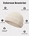 Simapu Thin Fisherman Beanie Hat for Men Women Fall Winter -Wool Knit Cuff Short Fashion Watch Cap,Trawler Slouchy Skull Cap