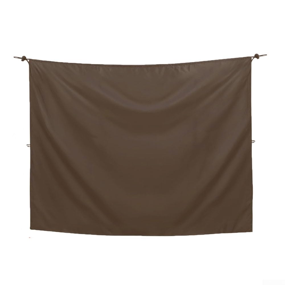 HavenlyCove Portable Outdoor RV Shower and Privacy Curtain with Waterproof Oxford Fabric, Truck Door Partition Curtain for Camping and Travel (Brown230*180cm)