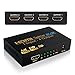 Splitter HDMI 4K Répartiteur HDMI 4 Sorties Distributeur HDMI Soutien 4K 1080P 3D Compatible pour Xbox PS3 PS4 Blu-Ray TV Chromecast DVD Récepteur Satellite et Autres Périphériques HDMI