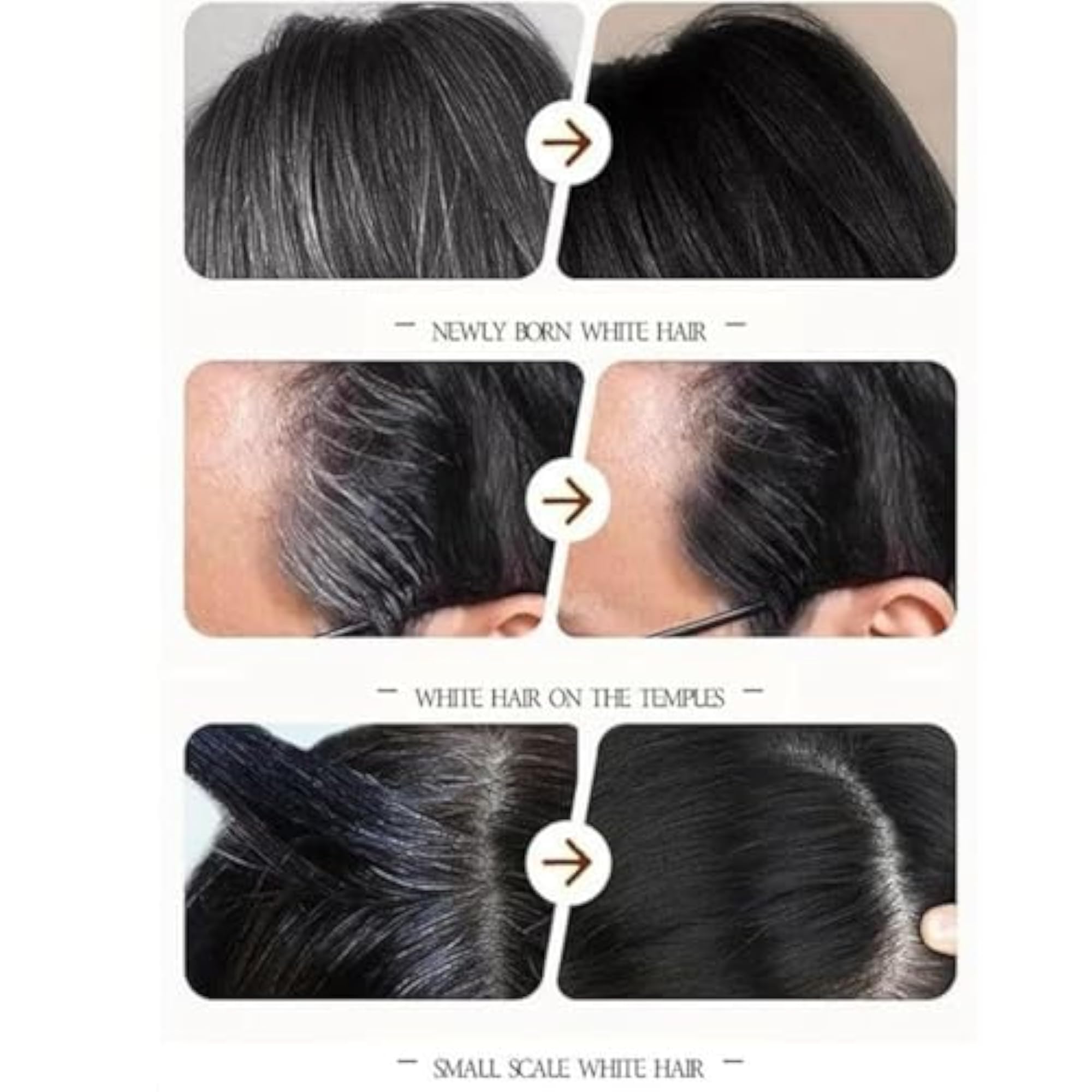 New Hair Color Comb Stick, Waterproof Grey Hair Coverage