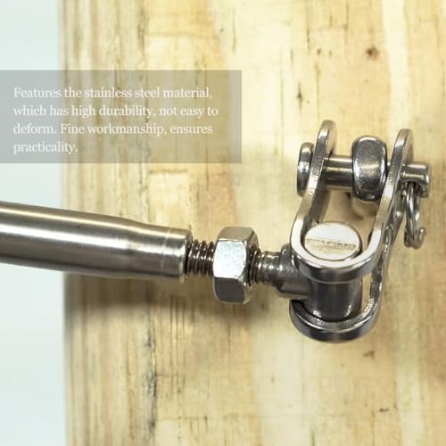 Kit de tensor ajustable de acero inoxidable DOITOOL para barandilla, accesorio para cables de escaleras y líneas de cubierta con superficie lisa y brillante miniatura 4
