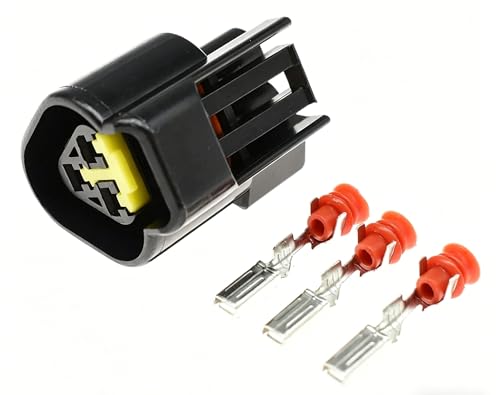 Conector de cable eléctrico automático Furukawa negro de 3 pines macho hembra