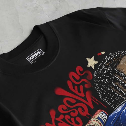 Image of DopeSkill Graphic Tee Streetwear Hip Hop Hypebeast Street Style Unisex T-Shirt Sneaker Colour Matching Shirts Cool Flexing