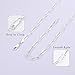 GLIJWELE Sterling Silver Chain - 18 Inch Paperclip Chain 4mm Women's Necklace