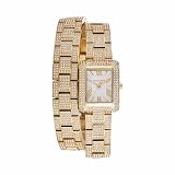 Michael Kors レディース EMERY 三針 ゴールドトーン ステンレススチールウォッチ、MK4835