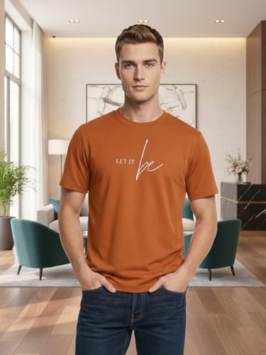 Image of Nobero Men's Regular Graphic Printed T-Shirt for Men | Soft Cotton | Classic Fit | Printed Casual Tshirt for Men