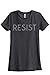 Resist Women's Relaxed T-Shirt Tee Charcoal Grey