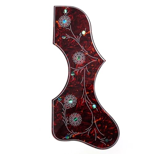 ギブソンJ-200 SJ-200 41-42インチアコースティックギター用の自己粘着性アンチスクレーププレートピックガード、アコースティックギターピックガード (Aスタイル)