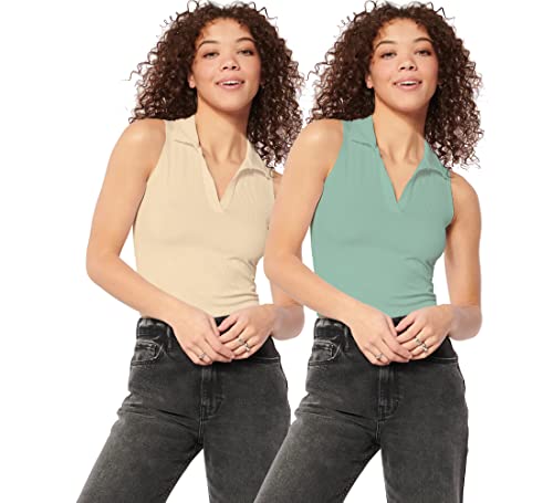 Haut court côtelé pour femme extensible et doux garantissant un confort élégant