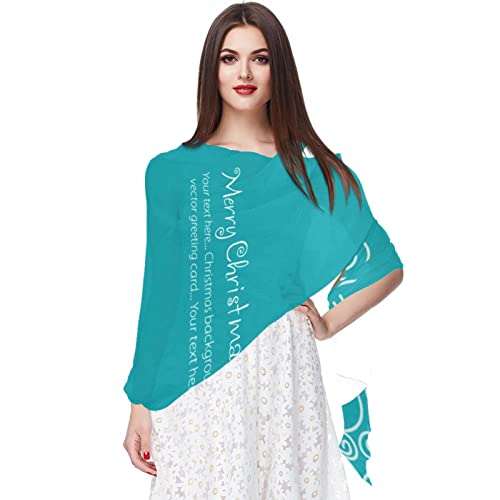 Écharpe de Noël en mousseline de soie foulard fin pour la plage