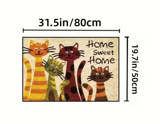 Delicada alfombra Sweet Home para entrada 50x80 cm miniatura 2