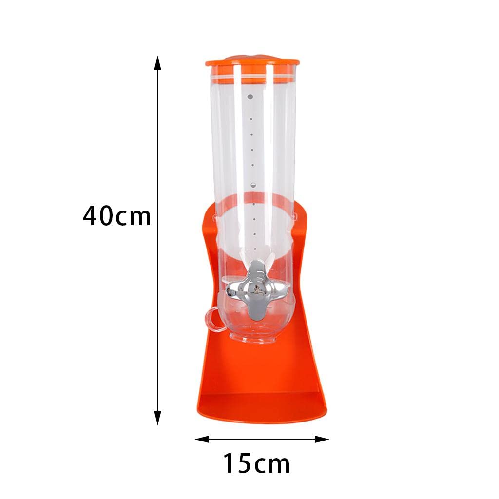 Dispenser di Cereali da Cucina Dispenser di Alimenti Secchi Salvaspazio Scatola di Conservazione del Grano Secchio di Riso di Farina d'avena, per Riso casalingo Dispensa da Cucina, Arancione