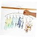 OUNONA 2pcs Stainless Steel Socks Drying Rack with Windproof Clips for Balcony Sturdy Clothes Hanger with Clips Rustproof Hanging Organizer for All Seasons