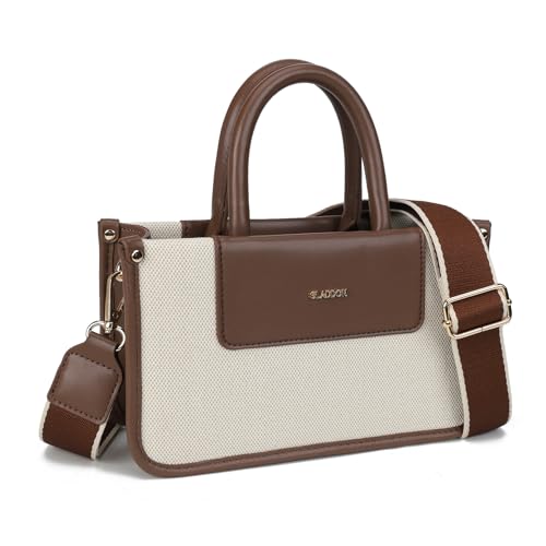 Gladdon Small Women Shoulder Purses with Wide Strap Trendy Satchel Bag for Ladies Crossbody