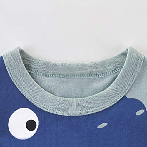 Image of Little Boys Shorts Set Toddler Boys 100% Cotton Summer Short Sleeve T-Shirts and Shorts Clothing Sets 2PCS