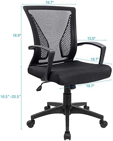 Office Chair Ergonomic Computer Desk Mesh Chair Mid