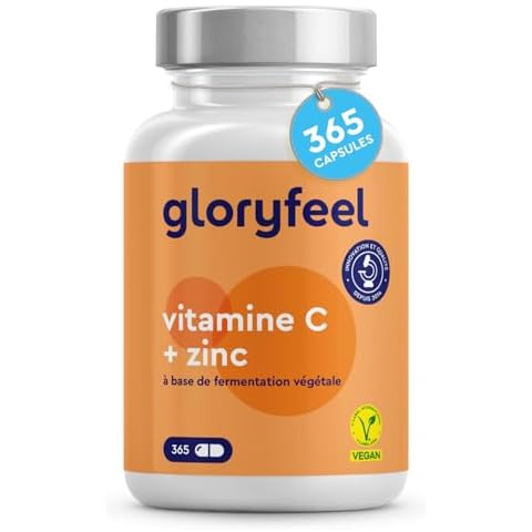 Vitamine C + Zinc Gloryfeel 365 Gélules Cover