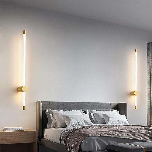 Linear wall light indoor long strip wall sconce pour salon moderne