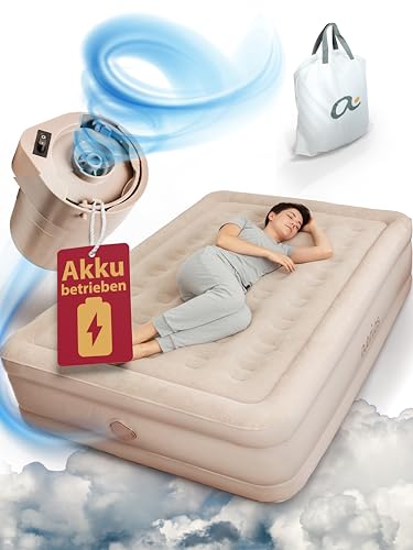 Aerios - Luftbett für 2 Personen - Selbstaufblasbare Luftmatratze | Premium Gästebett ohne...