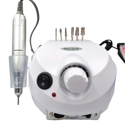 Lixadeira c/Inmetro Nail Drill Pro Porquinho 35000rpm Bivolt (Branco)