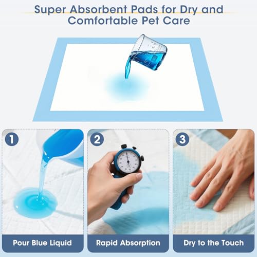 Image of XL Pee Pads for Dogs - 50 Count, 35.4 inch x 31.4 inch Leak-Proof Potty Pads, Extra Large Super Absorbent Dog Pee Pads for Puppies, Small & Medium Dogs, Ideal for Potty Training and Housebreaking