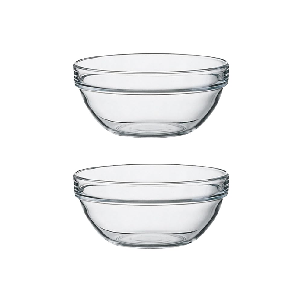 JIHUOO 2 Pcs Glass Facial Mud Mask Bowl Clear Face Mask Mixing Bowl Essential Oil Bowls Food Prep Measuring Bowls Cosmetic Skincare Beauty Tool for Professional Salon