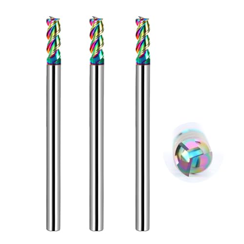 4mm CNC Fräser Schaftfräser Hartmetall 4 Schneiden, HRC 55...