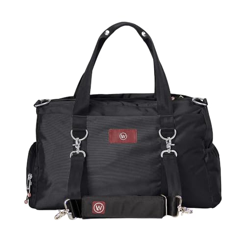 Live Well 360 Gym Duffel Bag for Men or Women – Bag with Shoe, Laptop & Wet Compartment - Perfect Sports or Workout Shoulder Bag with Multiple Compartments – CrossFit, Yoga, Boxing - THE LUXX (Black)