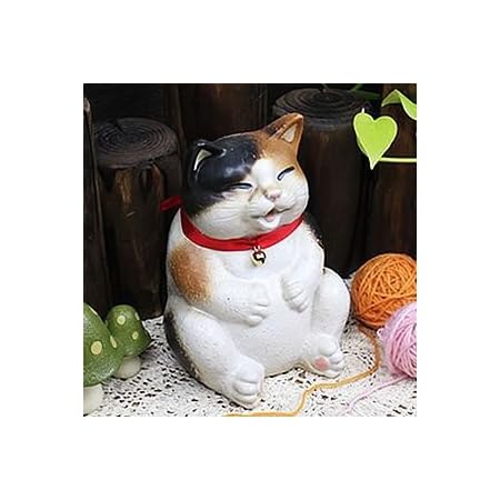 Amazon Co Jp 信楽焼 猫 満腹ねこ Ok 0025 陶器 しがらき焼 焼き物 動物 置物 ガーデンオーナメント 庭 Diy 工具 ガーデン