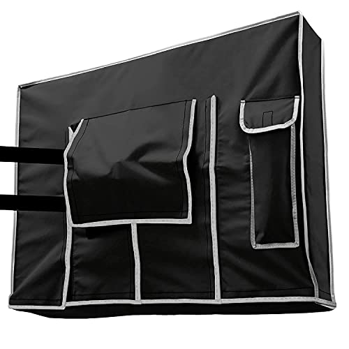 Amazon Crazy 🔥 Deals Outdoor TV Cover 60 – 65 inch - Weatherproof Protector for Flat TVs with Bottom Seal, 600D Waterproof Material – BLACK - Extends TV service life