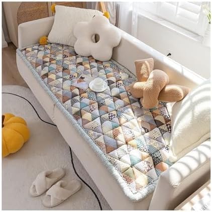 Genérico Funda Acolchada de Patchwork Funda Sofa 3 Plazas, Antideslizante Cubre Sofas, para Mascotas y niños, Suave y Lavable, para sofás de 3 plazas y seccionales B 60x180cm / 23.6x70.9 Pulgadas