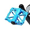 ANKROYU Pédales de vélo pour VTT en Aluminium Anti-intercarnerie Haute Performance Plates Plates Plates pour vélo de Montagne vélo Cyclisme Noir Bleu Vert Rouge Blanc 1 Paire 12 x (Bleu) #1