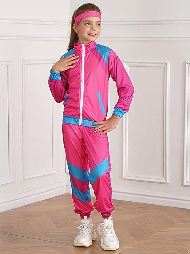 Disfraz deportivo retro 80s para niñas 8-10 años miniatura 2
