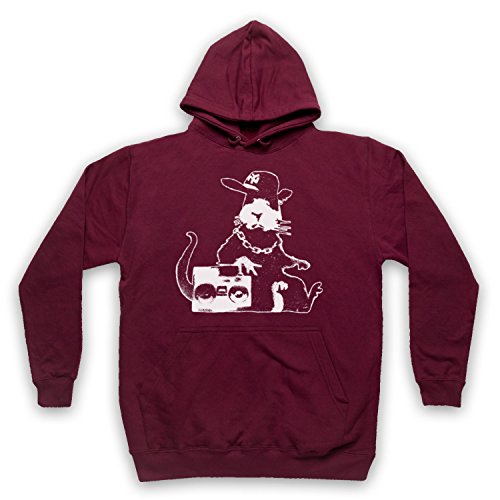 Sweat a Capuche Graffiti Banksy Gangsta Rat pour Exprimer votre Singularité