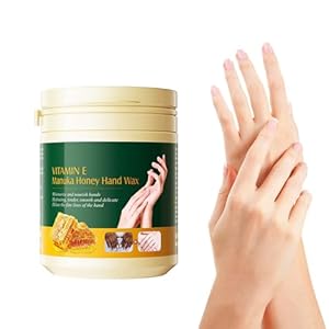 Cera Per Le Mani, Maschera Di Cera Per Le Mani, Maschera Idratante Peel-Off Per Le Mani, Maschera Per Le Mani Nutriente Pelle Sbiancante, Cura Delle Mani, 170 G Honey Hand Wax