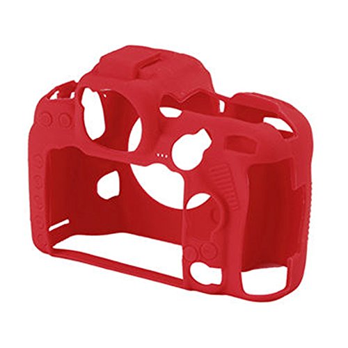Éviter rayures boîtier Nikon D500 étui à caméra profession silicone rouge robuste - 6